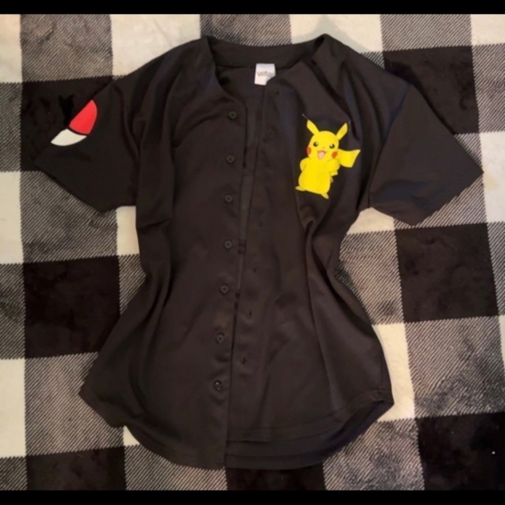 Pokemon Pikachu Collectors Button Down